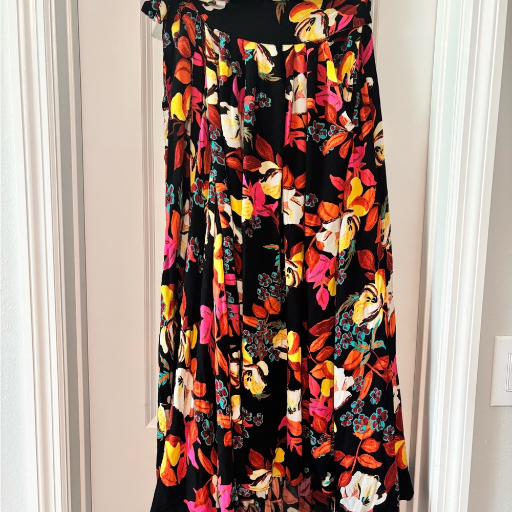 Free People Floral Maxi Skirt